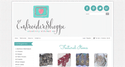 Desktop Screenshot of embroidershoppe.com